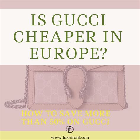 gucci cheaper in italy|gucci vat refund italy.